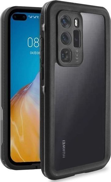 Alogy Etui na telefon Alogy wodoodporne Waterproof IP68 do Huawei P40 Pro czarne uniwersalny 1