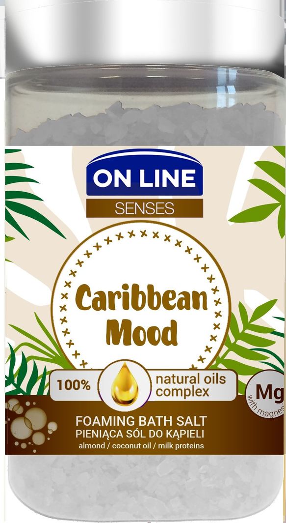 On Line Senses pieniąca Sól do kąpieli Caribbean Mood 1
