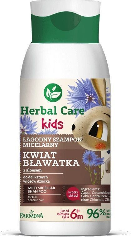 Farmona Herbal Care Kids Łagodny Szampon micelarny dla dzieci Kwiat Bławatka 300ml 1