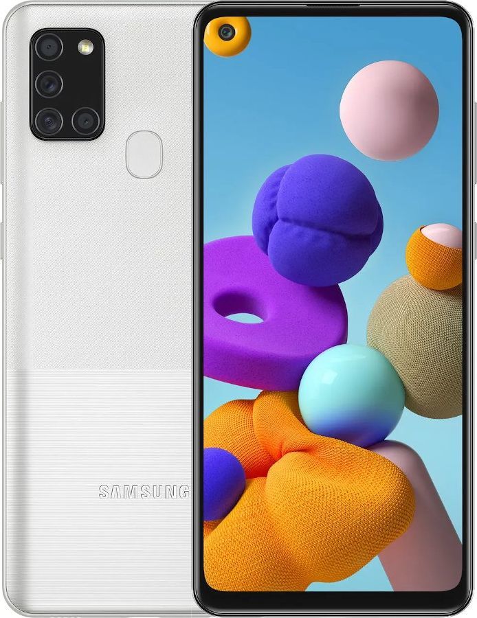 Smartfon Samsung  Galaxy A21S 128 GB Dual SIM Srebrny  (SM-A217FZSUEUD) 1