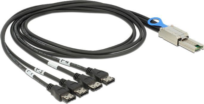 Delock mSAS 26pin -> 4x eSATA, 1m (83064) 1