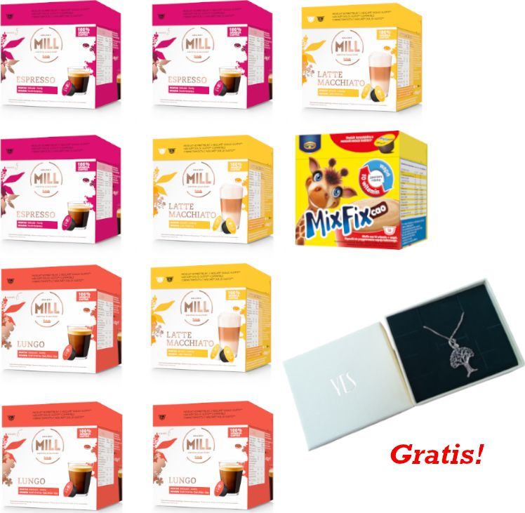 Mill Zestaw 10x Kapsułki Dolce Gusto kompatybilne + zestaw biżuterii YES GRATIS! 1