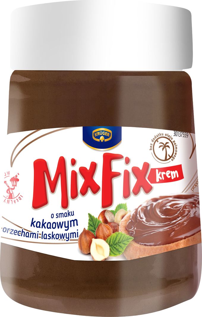 KRUGER Mix Fix krem o smaku kakaowym bez oleju palmowego KRUGER 380g 1