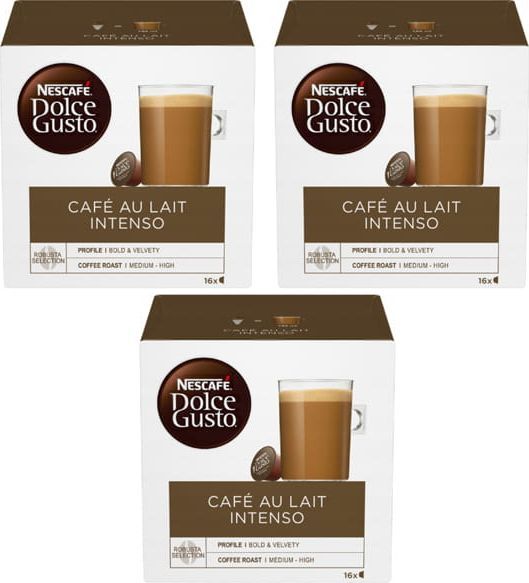 Nescafe NESCAFE DOLCE GUSTO Cafe Au Lait Intenso 3x16 1