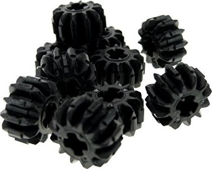 LEGO 10 x czarne koła zębate technologia Technic 1