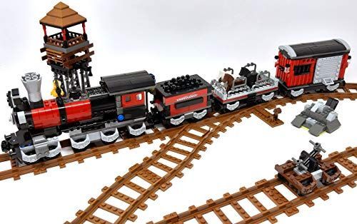 Modbrix Bloki konstrukcyjne Modbrix Pociąg kolejowy Wild West z 3 ...