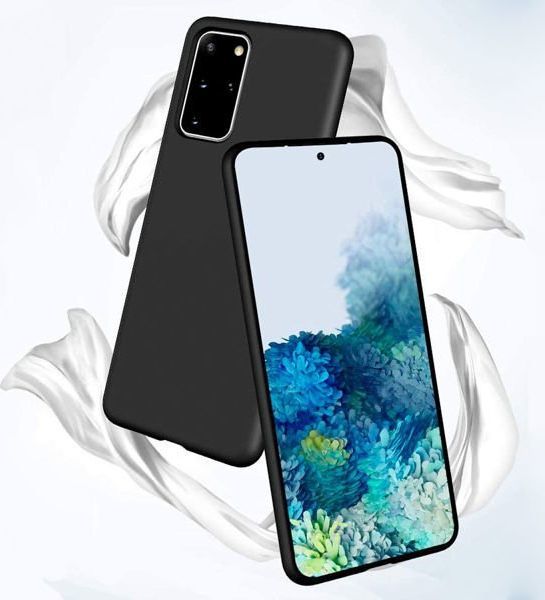 Alogy Etui silikonowe Alogy slim case do Samsung Galaxy S20 Plus czarne + Szkło Alogy Full uniwersalny 1