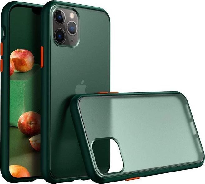 Alogy Etui Alogy matowe Bumper case do Apple iPhone 11 Pro Max zielone + Szkło Alogy uniwersalny 1