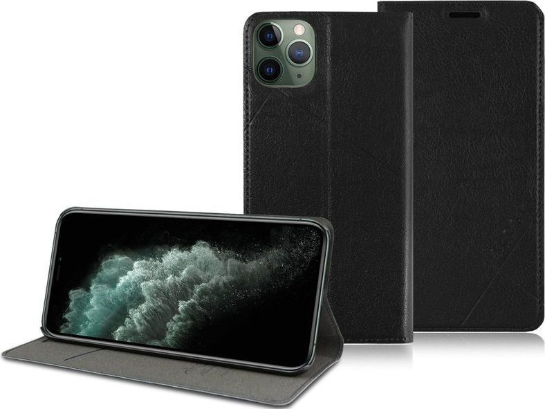 Alogy Etui portfel Alogy wallet do Apple iPhone 11 Pro Czarne + Szkło Alogy uniwersalny 1