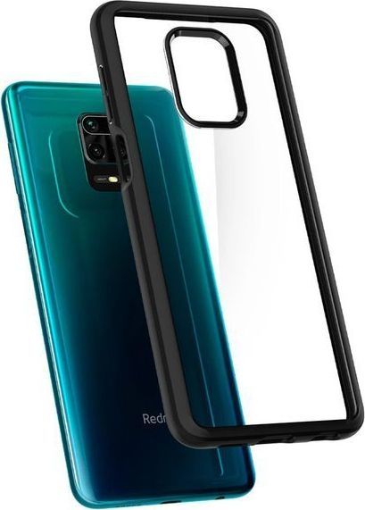 Spigen Etui Spigen Ultra Hybrid do Xiaomi Redmi Note 9S/ Pro/ Max Matte Black + Szkło 3mk uniwersalny 1