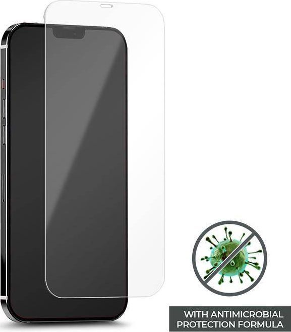Puro PURO Anti-Bacterial Szkło ochronne hartowane z ochroną antybakteryjną na ekran iPhone 12 / iPhone 12 Pro uniwersalny 1