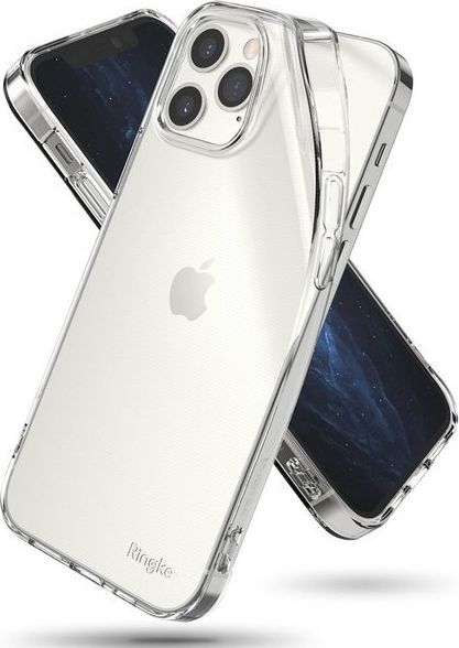 Ringke Etui obudowa Ringke Air do Apple iPhone 12 Pro Max 6.7 Clear + Szkło Alogy uniwersalny 1
