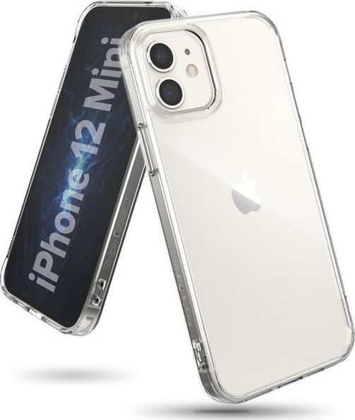 Ringke Etui ochronne obudowa Ringke Fusion do Apple iPhone 12 Mini 5.4 Clear + Szkło Alogy uniwersalny 1