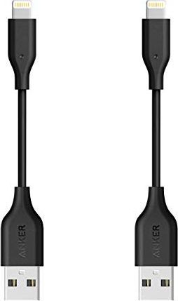 Kabel USB Anker Anker Powerline [2-pak] 10 cm kabel Lightning Apple iPhone Kabel do ładowania iPada iPhone XS / XS Max / XR / X / 8/8 Plus / 7/7 Plus / 6s / 6/6 Plus / 5S / 5 / iPad (czarny) 1