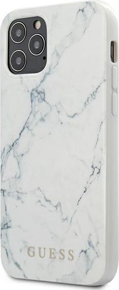 Guess Guess GUHCP12LPCUMAWH iPhone 12 6,7 Pro Max biały/white hardcase Marble 1