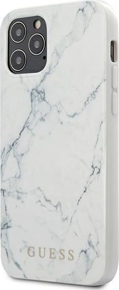 Guess Guess GUHCP12MPCUMAWH iPhone 12 6,1 Max/Pro biały/white hardcase Marble 1