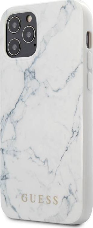 Guess Guess Marble - Etui iPhone 12 / iPhone 12 Pro (biały) uniwersalny 1