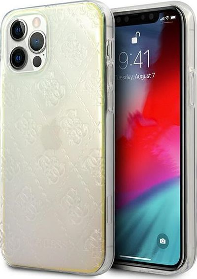 Guess Guess GUHCP12L3D4GIRBL iPhone 12 Pro Max 6,7 opalowy/iridescent hardcase 4G 3D Pattern Collection 1