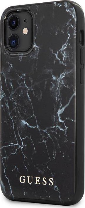Guess Guess Marble - Etui iPhone 12 Mini (czarny) uniwersalny 1
