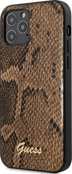 Guess Guess GUHCP12LPUSNSMLBR iPhone 12 Pro Max 6,7 brązowy/brown hardcase Script Python Collection uniwersalny 1