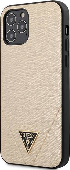 Guess GUESS HARD CASE SAFFIANO IPHONE 12 / 12 PRO ZŁOTY standard 1