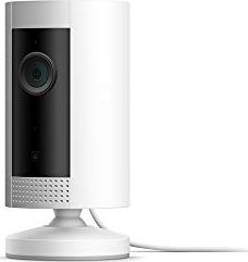 Amazon Przedstawiamy: Ring Indoor Cam firmy Amazon, kompaktowa wtykowa kamera bezpieczeństwa HD z funkcją domofonu, biała, współpracująca z Alexą 1