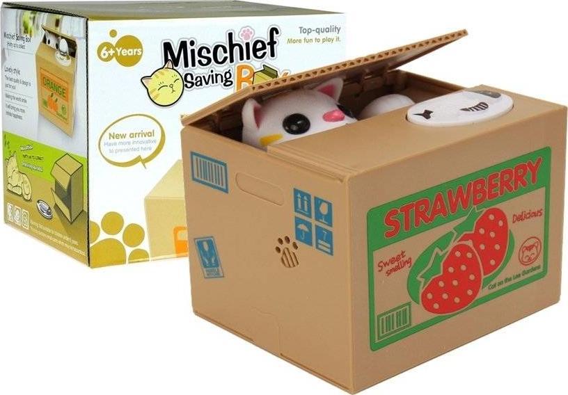 Lean Sport Skarbonka Kot Nauka Oszczędzania Pomarańcza 1