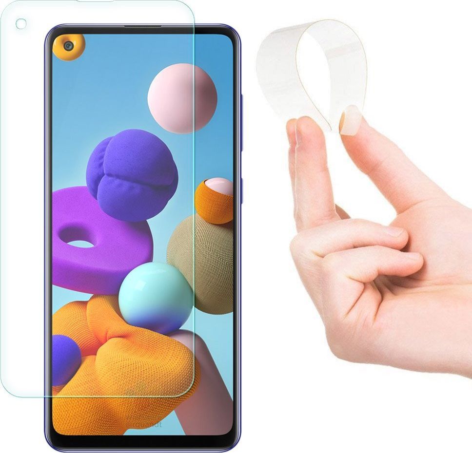 Wozinsky Wozinsky Nano Flexi hybrydowa elastyczna folia szklana szkło hartowane Samsung Galaxy A21S uniwersalny 1