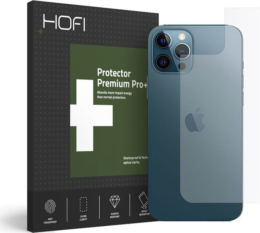 Hofi Glass SZKŁO HYBRYDOWE HOFI HYBRID PRO+ BACK PROTECTOR IPHONE 12/12 PRO 1