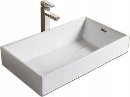 Umywalka Rea Umywalka Nablatowa Ceramiczna Nicola Biała Rea 1