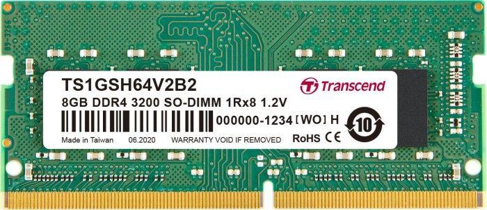 Pamięć do laptopa Transcend SODIMM DDR4 8GB 3200MHz CL22 (TS1GSH64V2B2) 1