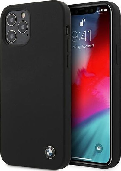 BMW Etui BMW BMHCP12LSILBK iPhone 12 Pro Max 6,7" czarny/black hardcase Silicone Signature 1