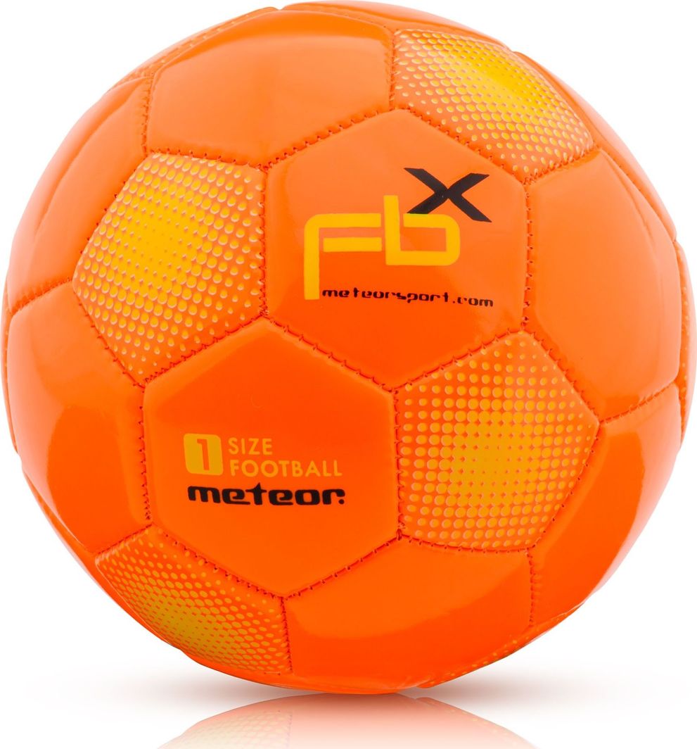 Meteor Piłka nożna FBX 1 pomarańczowa uniwersalny 1