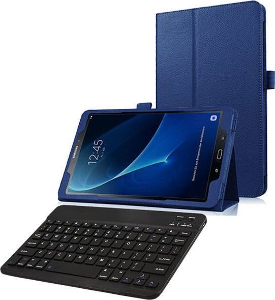 4kom.pl Etui stojak do Samsunga Galaxy Tab A 10.1'' granatowe + klawiatura uniwersalny 1