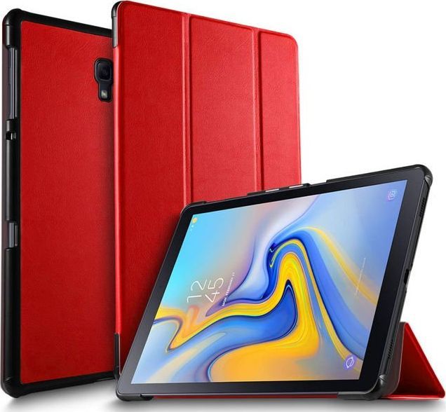 Etui na tablet Alogy Etui Alogy Book Cover Samsung Galaxy Tab A 10.5 T590/T595 Czerwone + Szkło uniwersalny 1