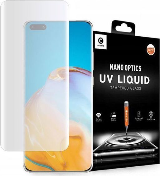 Mocolo Szkło Mocolo 3D UV Liquid do Huawei P40 Pro Clear + Szkło Alogy na obiektyw uniwersalny 1