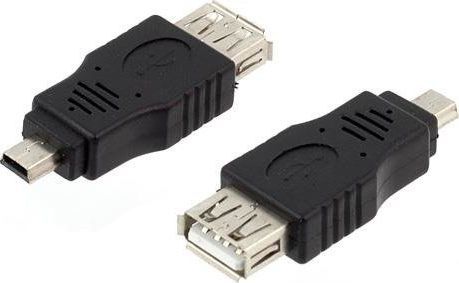 Adapter USB Aptel miniUSB - USB Czarny  (454-uniw) 1