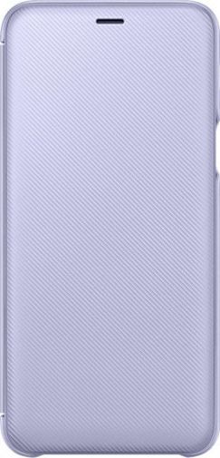 Samsung Samsung Wallet Cover etui kabura bookcase z kieszonką na kartę Samsung Galaxy A6 Plus (2018) A605 fioletowy (EF-WA605CVEGWW) 1