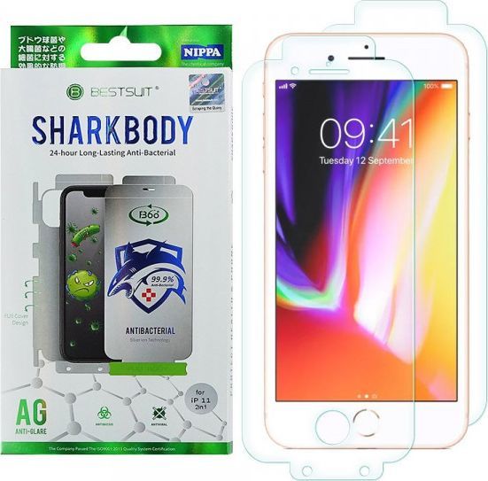 Hurtel Shark Full Body Film antybakteryjna samoregenerująca się folia ochronna na cały telefon (przód + tył) iPhone SE 2020 / iPhone 8 / iPhone 7 1