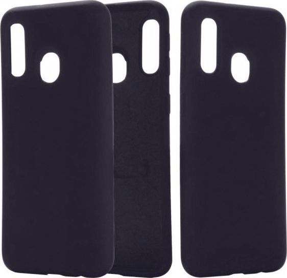Etui SAMSUNG GALAXY A20S Silicone case elastyczne silikonowe granatowe 1