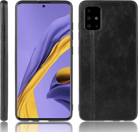Etui SAMSUNG GALAXY M51 Skórzane Leather Coated Back Case czarne 1