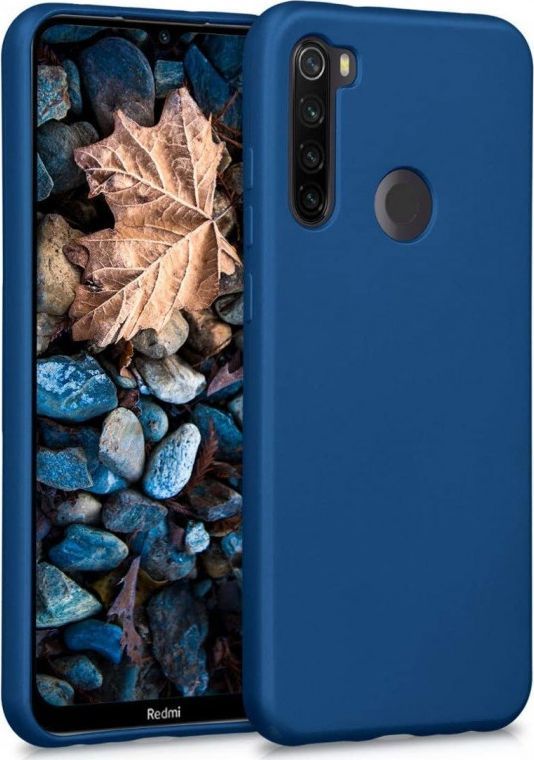 Etui XIAOMI REDMI NOTE 8T Silicone case elastyczne silikonowe granatowe 1