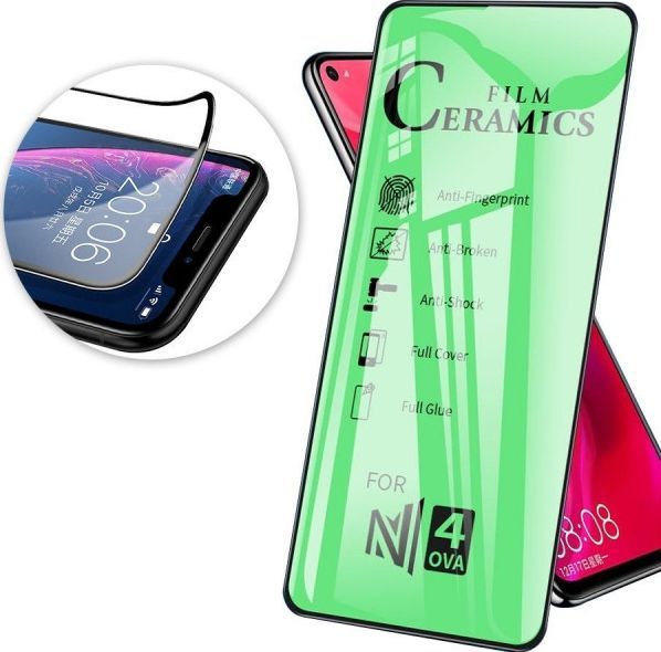 Szkło Hybrydowe HUAWEI P SMART 2019 hartowane 9D Ceramic Full Glue 1