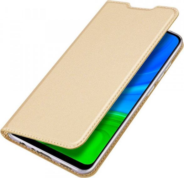 Dux Ducis Etui HUAWEI P SMART 2020 z klapką Dux Ducis skórzane Skin Leather złote 1