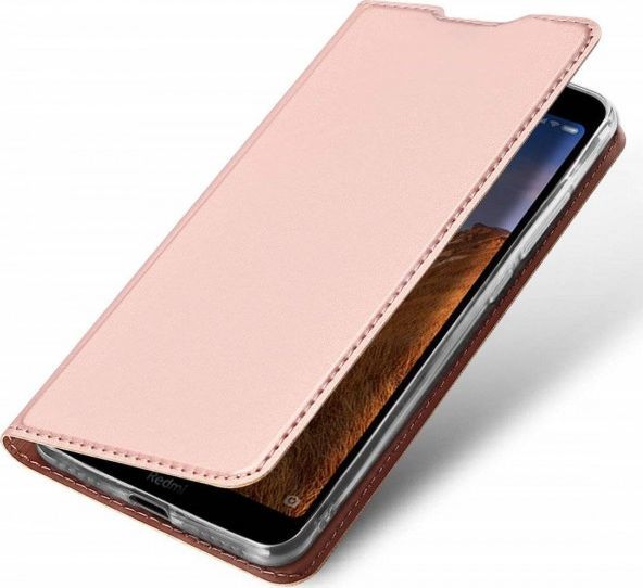 Dux Ducis Etui SAMSUNG GALAXY A01 z klapką Dux Ducis skórzane Skin Leather jasny róż 1
