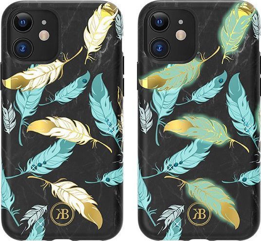 Kingxbar Kingxbar iPhone 11 Forest Series-Gold Feather 1