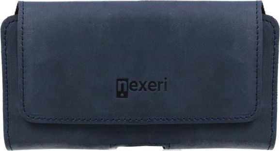 Nexeri Kabura skórzana IPHONE 5 do paska Nexeri 3D Crazy granatowe 1