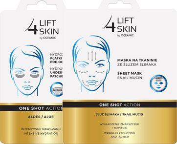Lift 4 Skin Płatki pod oczy Aloes 2szt + maska 1