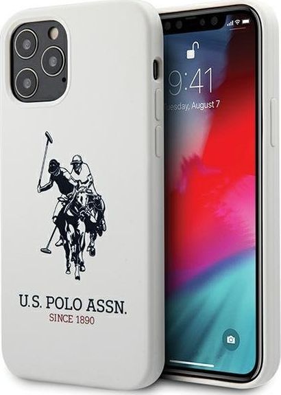 U.S. Polo Assn US Polo USHCP12LSLHRWH iPhone 12 Pro Max 6,7 biały/white Silicone Collection 1