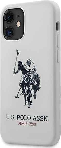 U.S. Polo Assn US Polo USHCP12SSLHRWH iPhone 12 mini 5,4 biały/white Silicone Collection 1